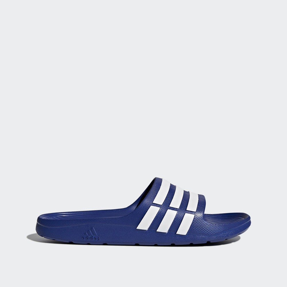 Adidas Duramo Slides - παντοφλες γυναικεια - Μπλε/Ασπρα,Μέγεθος: EU 36 – 54 2/3 (935QUJXG)